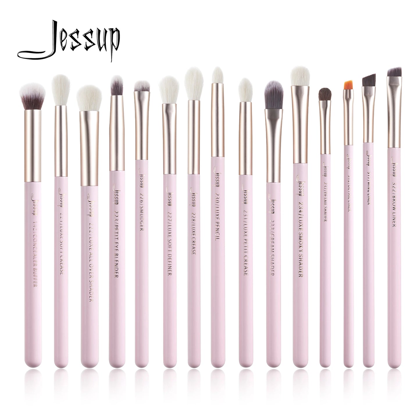 Jessup Professional Makeup Brush Set - 15pcs Eye Makeup Brush Kits