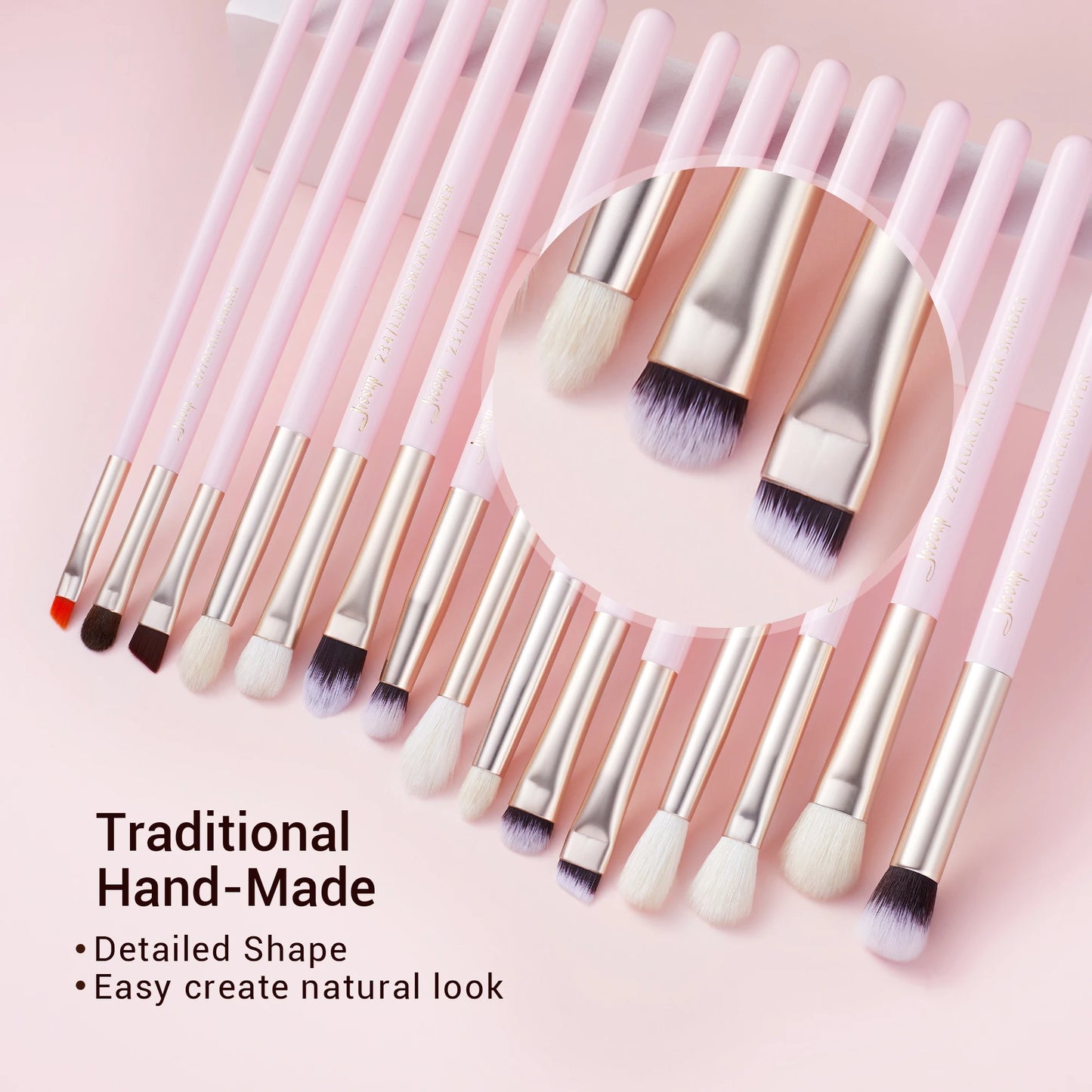 Jessup Professional Makeup Brush Set - 15pcs Eye Makeup Brush Kits