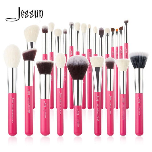 Jessup Individual 25Pcs Makeup Brush Kit Pink T195 Laura's Legacy Boutique