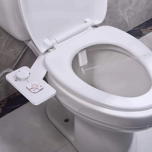 Ultra-Thin Non-Electric Bidet Toilet Seat Attachment